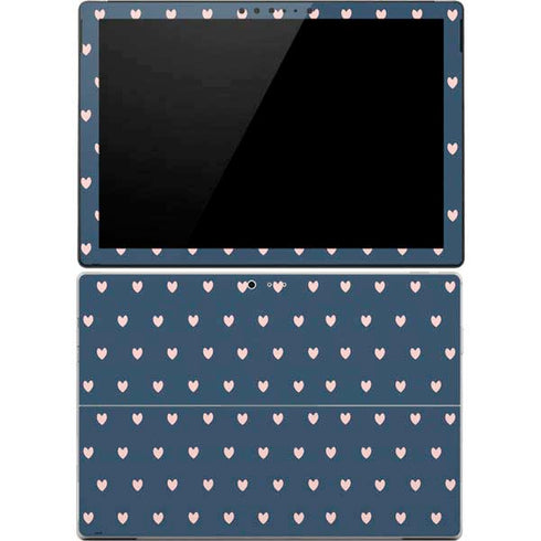 Blue and Pink Hearts Surface Pro 4 Skin